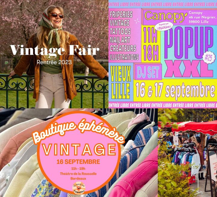 pop up marché vintage