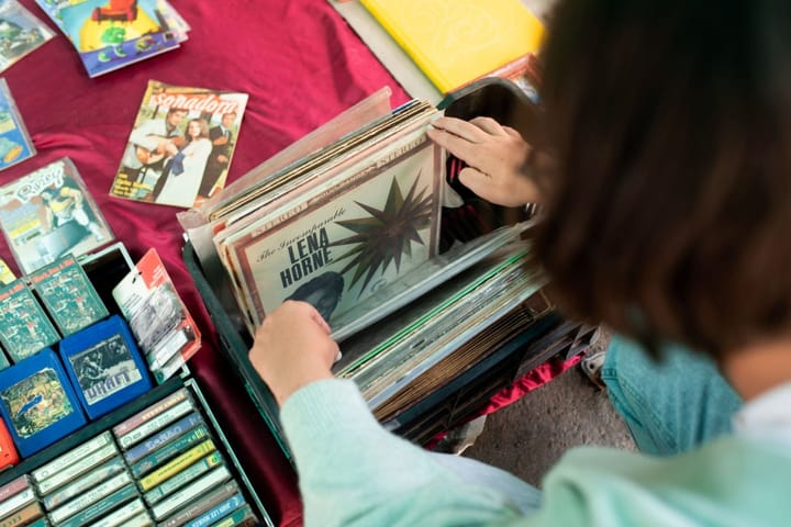 vinyles brocante