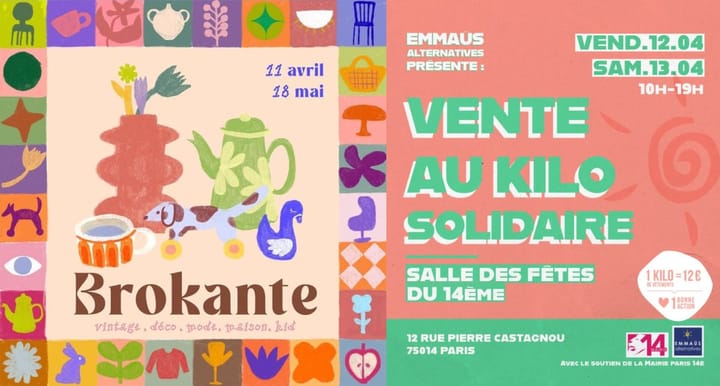 brokante klin d'oeil et vente au kilo emmaus