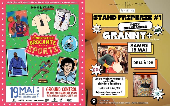 brocante sports et vintage grande taille