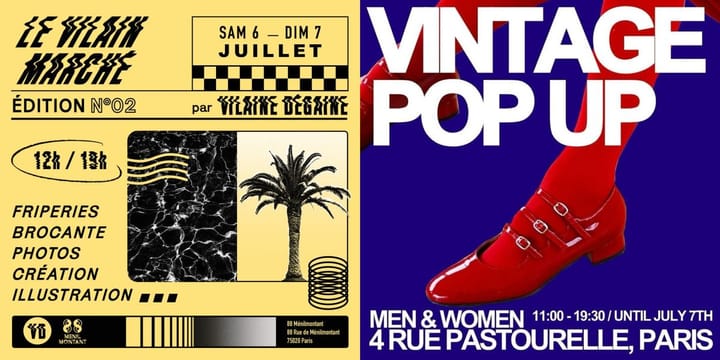 marché vintage et pop up de mode vintage